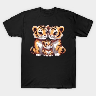 Cute Tiger Family T-Shirt